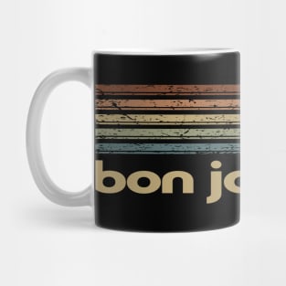 Bon Jovi Cassette Stripes Mug